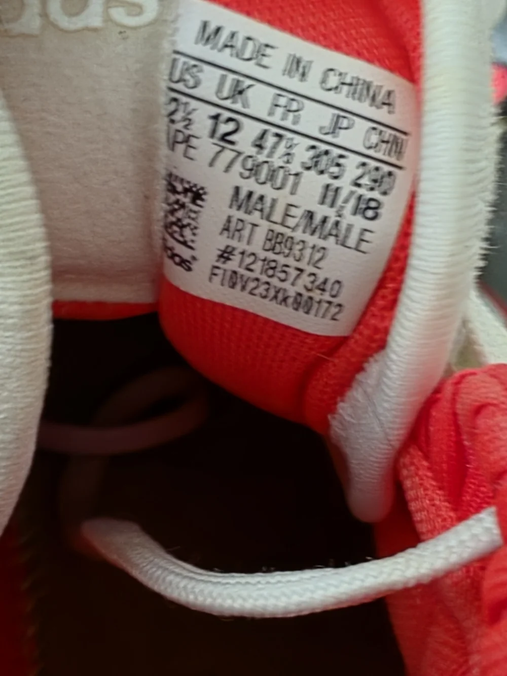 🔥 adidas Men's Size 12.5 Dame 5 High-Top Athletic Sneakers in White Pink